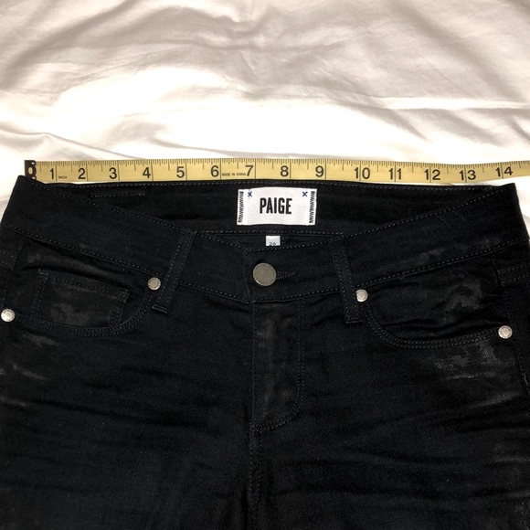 PAIGE Coated Leather Look Jeans - Picture 9 of 13